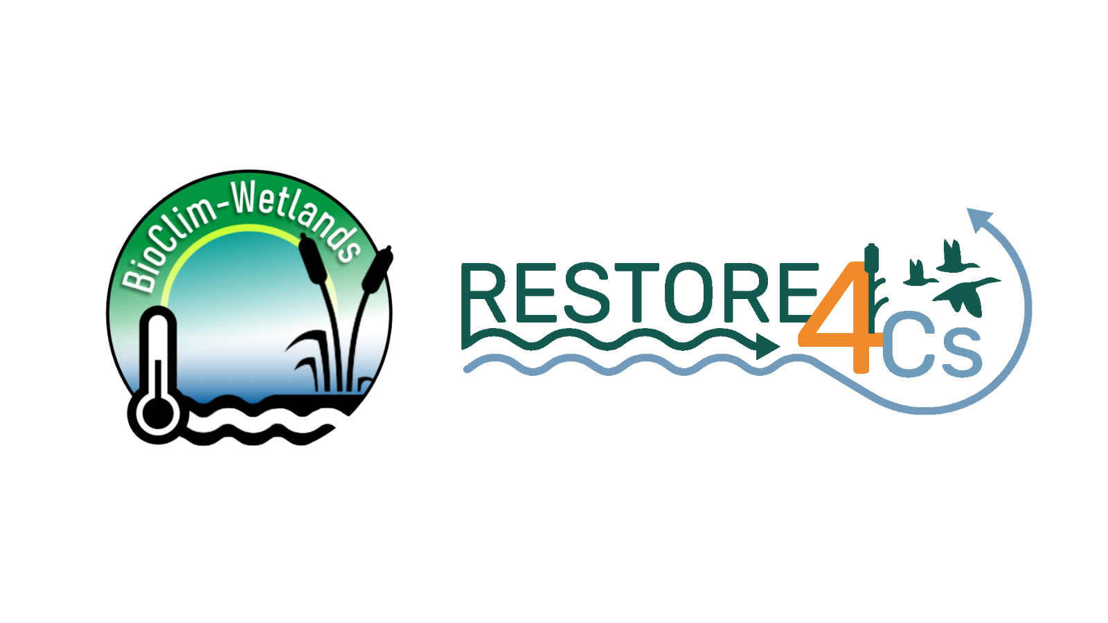 The RESTORE4Cs logo together with the 5th European BioClim Wetlands Conference